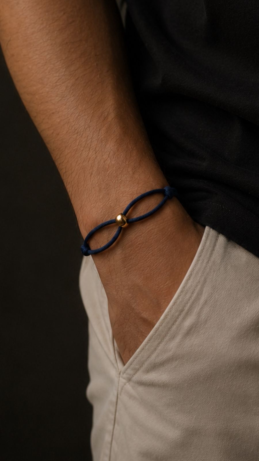 Parceiro usando pulseira azul SEORF
